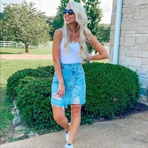 Free People Parker Wrap Mini Skirt